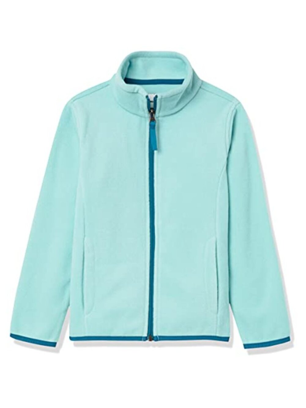 Girls Polar Fleece Full-Zip Mock Neck Jacket